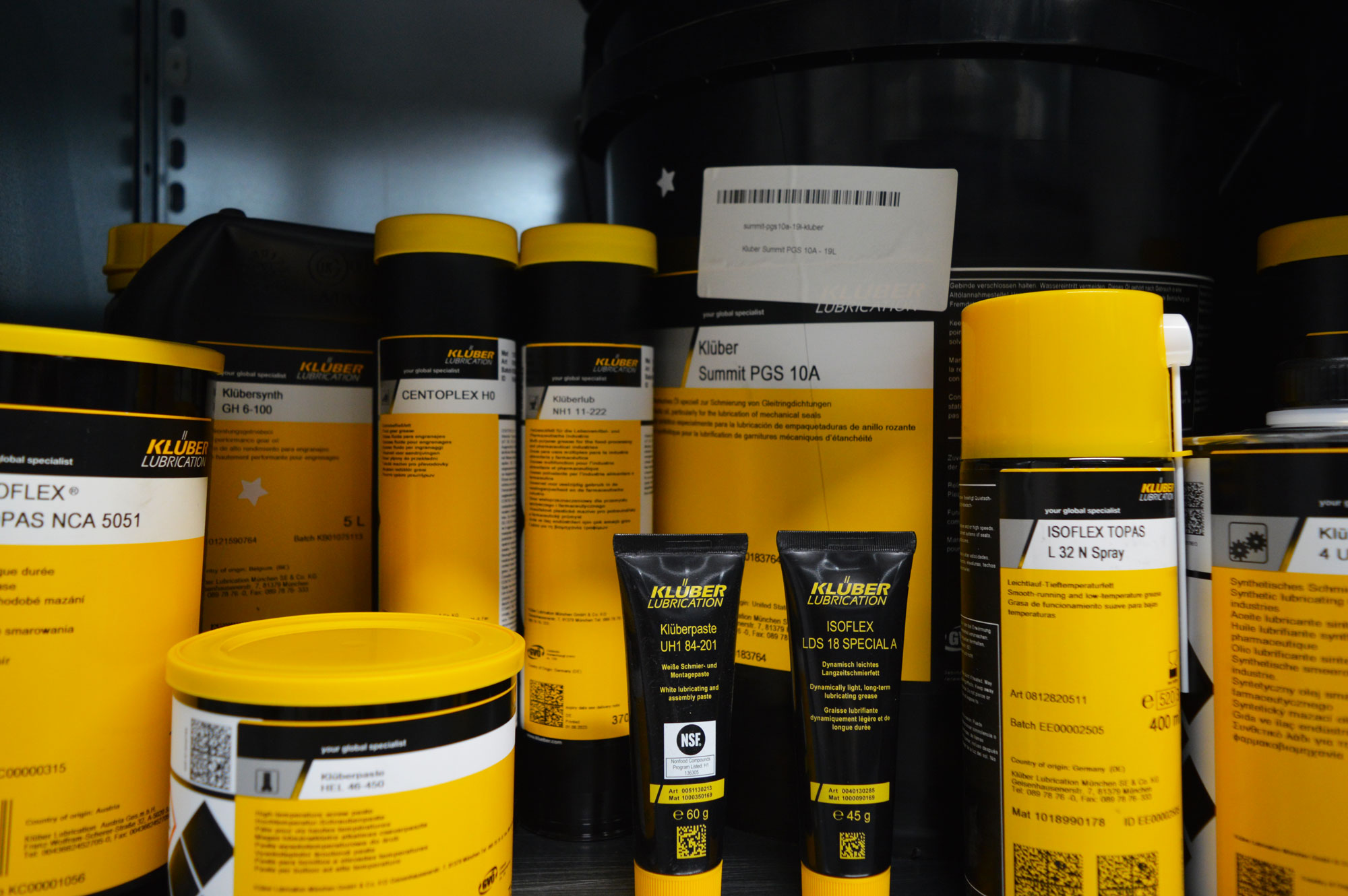 Range of Kluber products